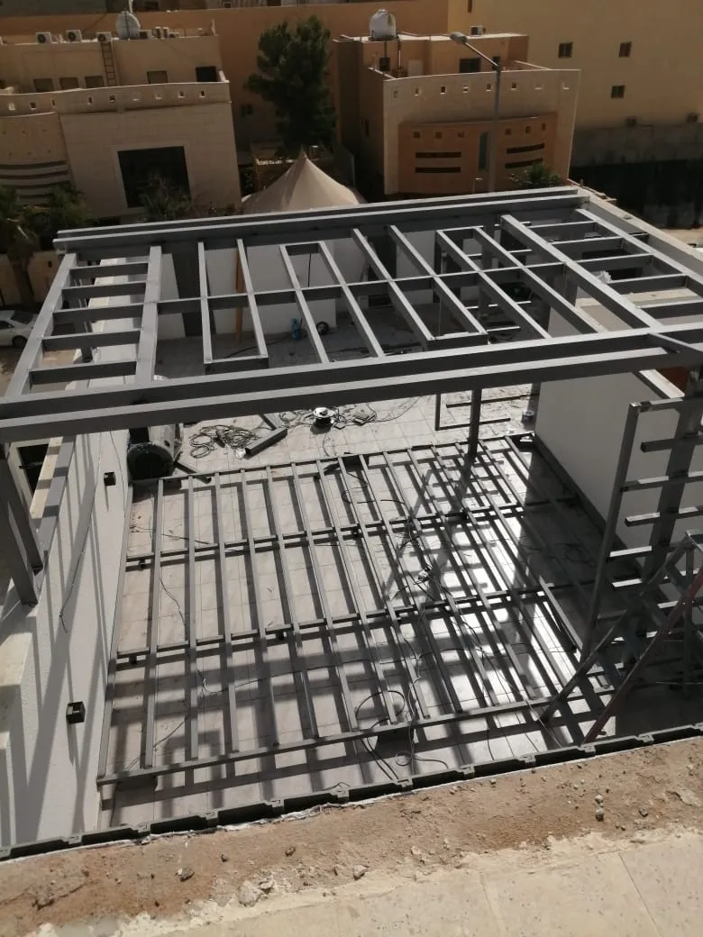برجولة ألمنيوم حديثة حي الغدير بالرياض